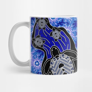 Aboriginal Art - Baby Turtles Mug